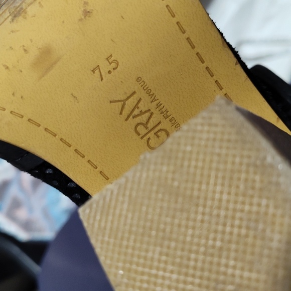 Saks Fifth Avenue Joey Leather Ankle Boots Size 7.5 - Picture 10 of 12